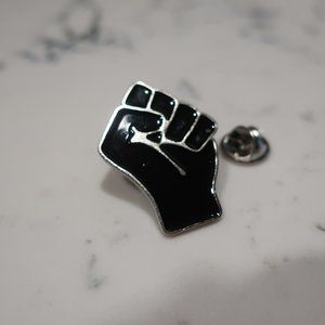 Black Lives Matter Pin | Raised Fist Pin Black Lives Matter BLM